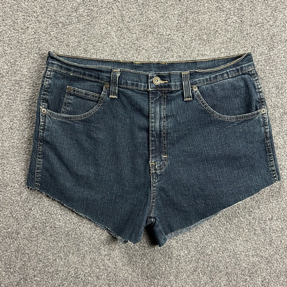Dickies Shorts Womens‎ W36 Denim Cut Off Boyfriend High Rise Cotton Blend